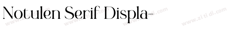Notulen Serif Displa字体转换
